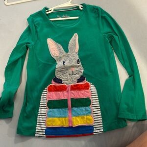 Mini Boden rabbit shirt